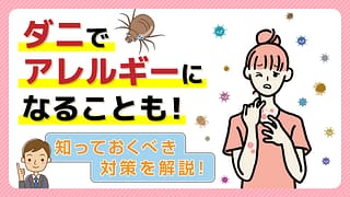 ダニでアレルギーになることも！知っておくべき対策を解説！